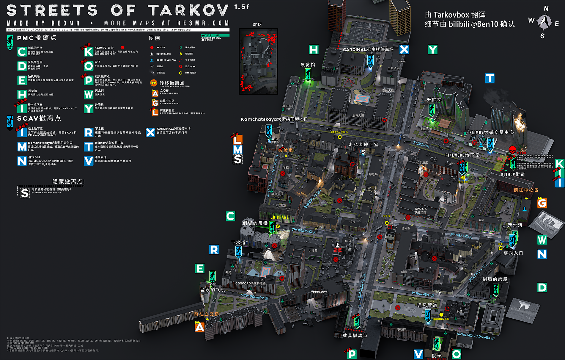 塔科夫街区 推荐地图